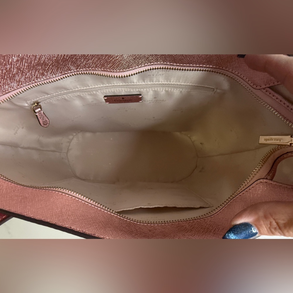 Kate Spade Large Glittery Pink Tote - Picture 4 of 5